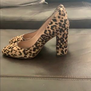 Sam Edelman calf hair leopard pumps....